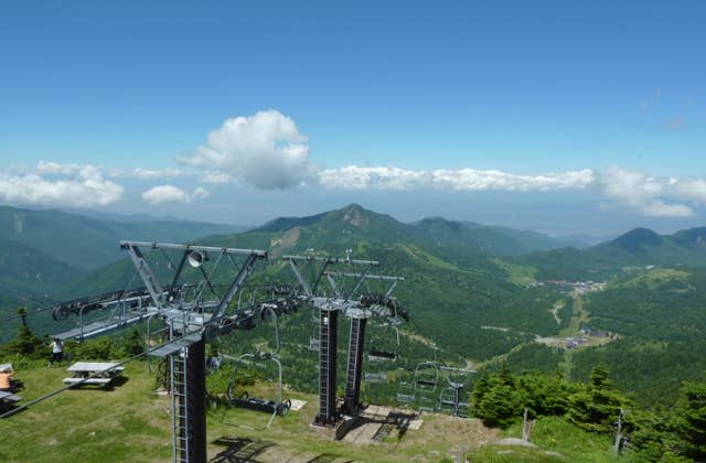 横手山山頂からの風景