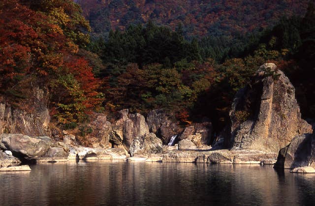 龍王峡の紅葉