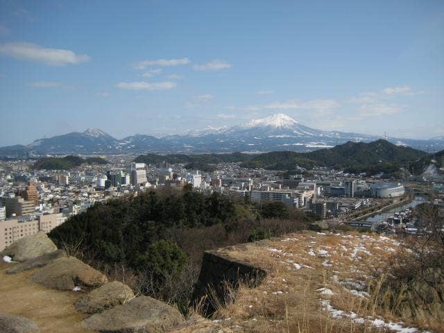 米子城山頂からの眺め