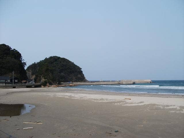 大羽尾の砂浜