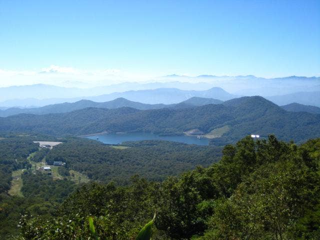 山頂からの眺望（尼ヶ禿、浅間方面）