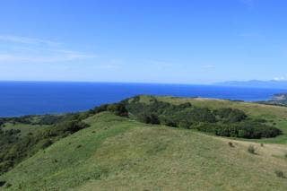 磯谷高原から見た寿都湾