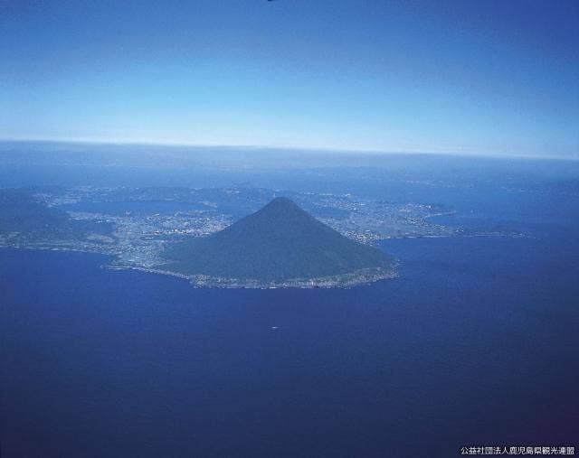 開聞岳空撮