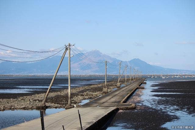 長部田海床路　干潮