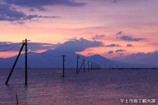 長部田海床路　満潮