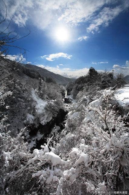 雪の綿ヶ滝