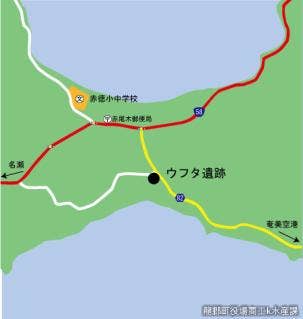 ウフタ遺跡位置図