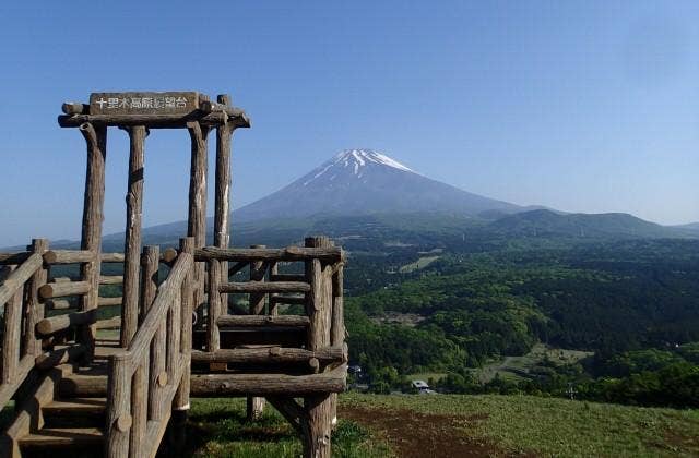 十里木高原展望台からの富士山