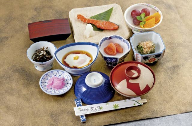 温泉旅館鹿の湯（朝食　１例）