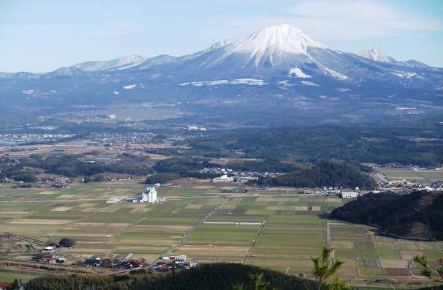 展望台から見た大山