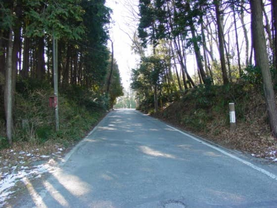 石戸城跡　北側より