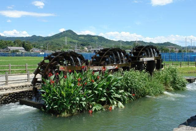 堀川用水及び朝倉揚水車