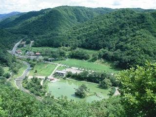 展望台から望む本別公園全景