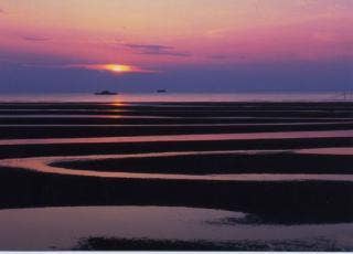 真玉海岸夕陽