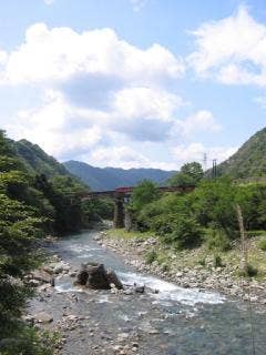 水力発電所跡in渡良瀬川