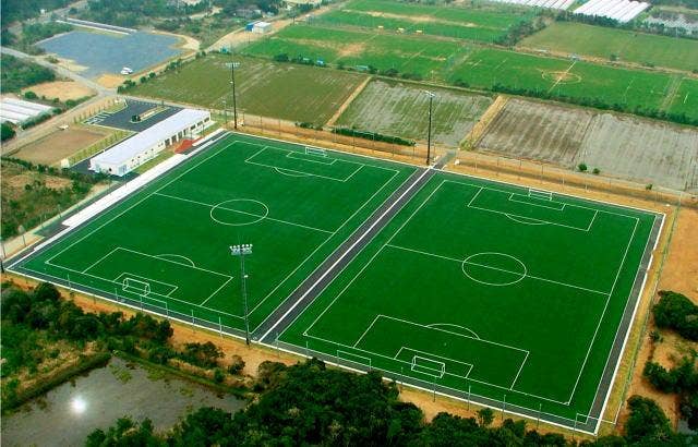 矢田部サッカー場航空写真