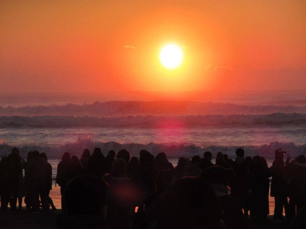 横芝光町　木戸浜海岸 初日の出