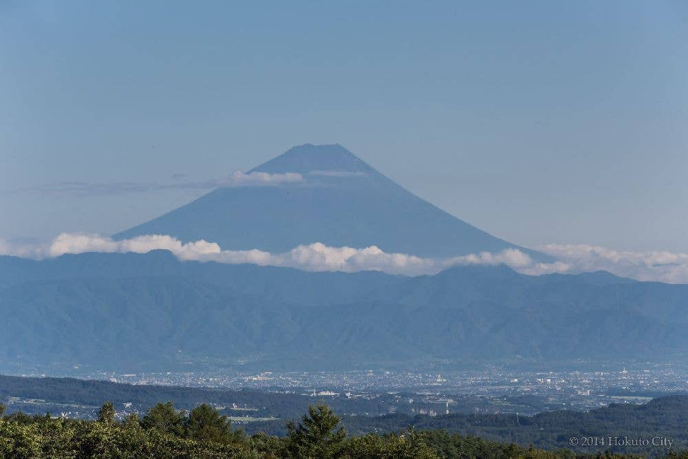 北杜市　富士見坂 初日の出