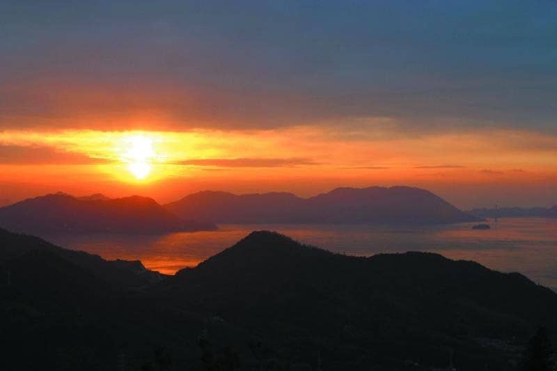 竹原市　黒滝山 初日の出