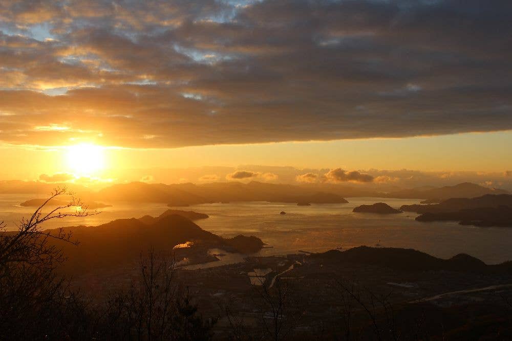 竹原市　朝日山 初日の出