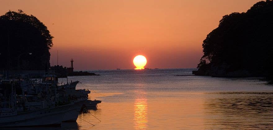 美波町　大浜海岸 初日の出