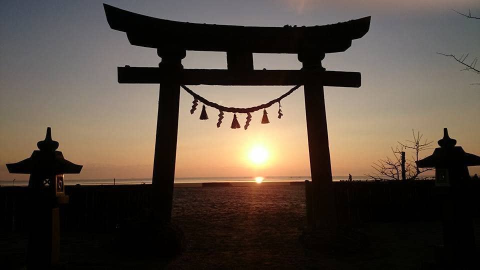 日出町　糸ヶ浜海浜公園 初日の出