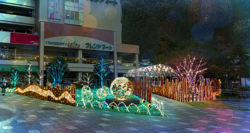 バンビオイルミネーション2022「竹てまり～継承と発展の光～」