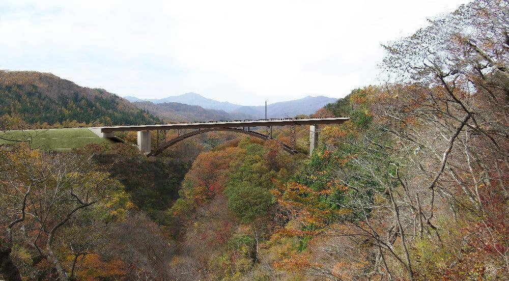 雪割橋・雪割渓谷の紅葉