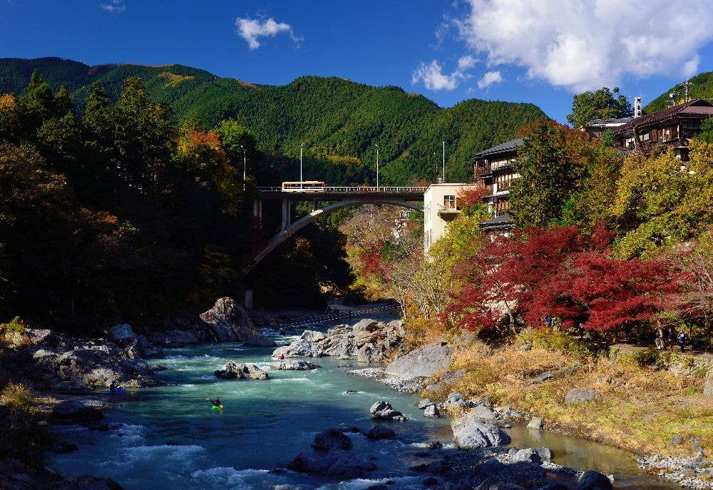 御岳渓谷の紅葉