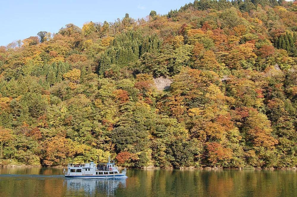 庄川峡の紅葉