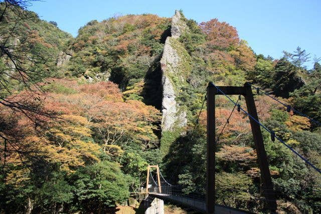 立久恵峡の紅葉