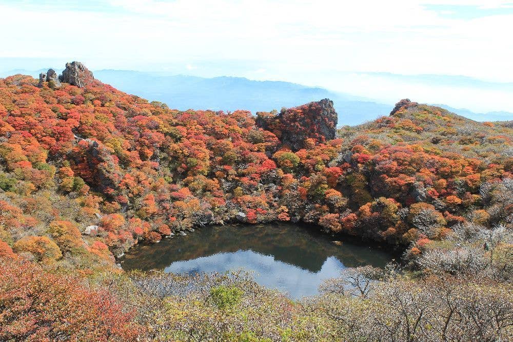 くじゅう連山の紅葉