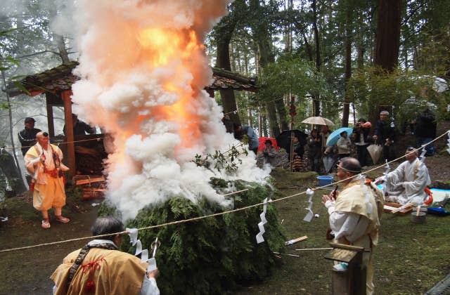 都々古和気神社大護摩