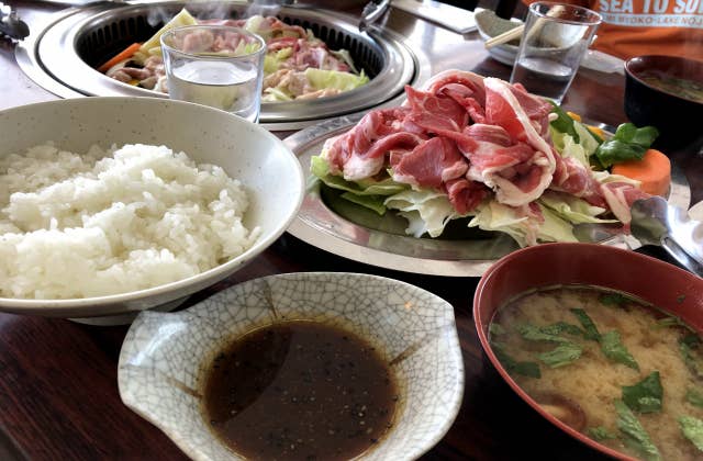 ジンギスカン定食１