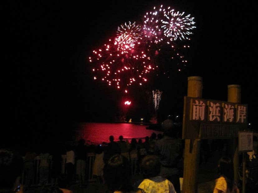 神津島渚の花火大会