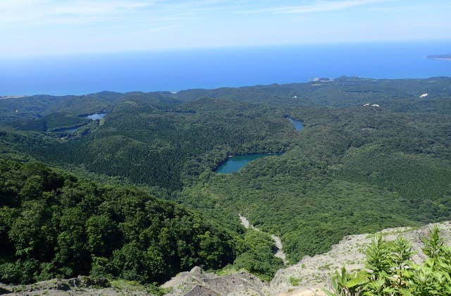 崩山からの十二湖