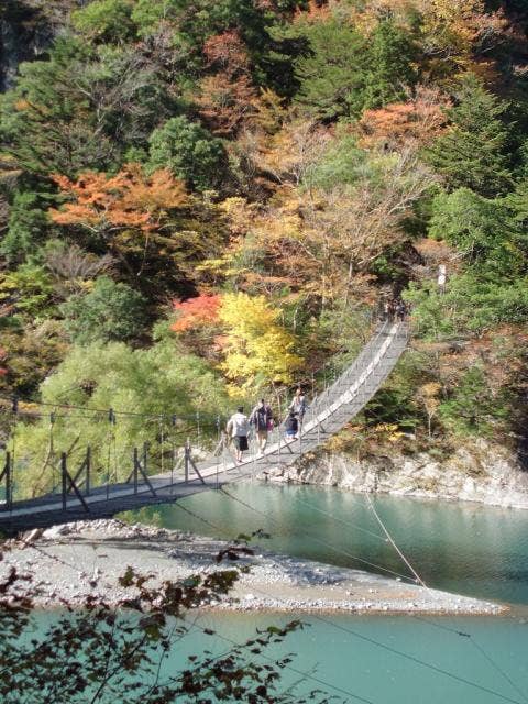 寸又峡　夢の吊橋