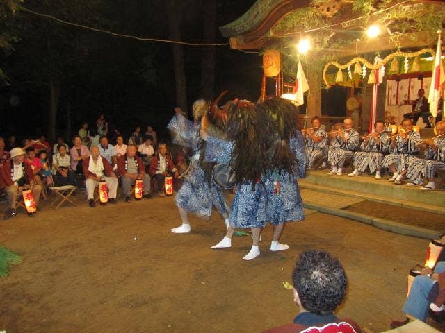 三匹の獅子舞（和名ヶ谷　日枝神社）