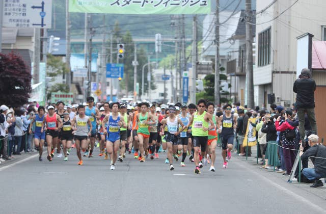 河北新報錦秋湖マラソン