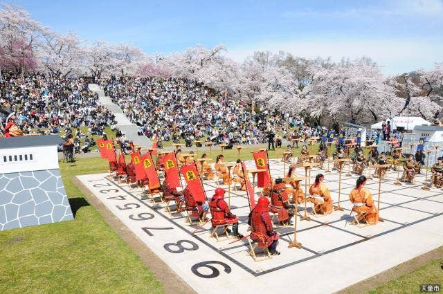 天童桜まつり人間将棋