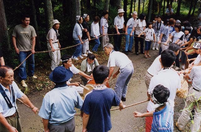 皆沢地区の百万遍念仏