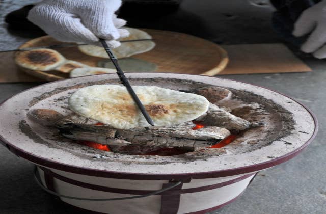 煎餅焼き体験