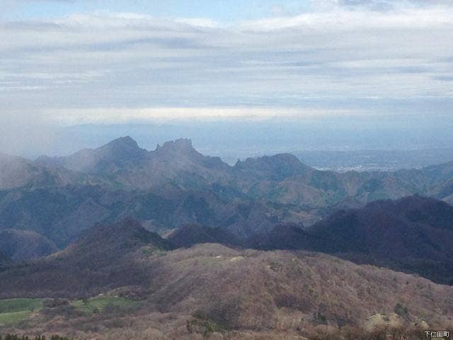 物見山山頂から妙義山