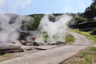 岳の湯、はげの湯蒸気