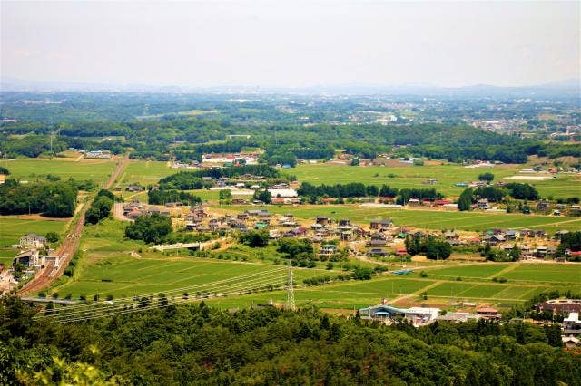 烏峠山頂から見た景色