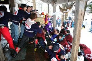 木戸五郎兵衛神社梵天・恵比寿俵奉納祭り