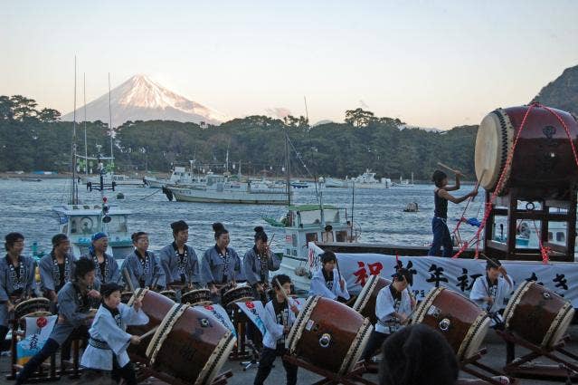 黒潮太鼓初だたき