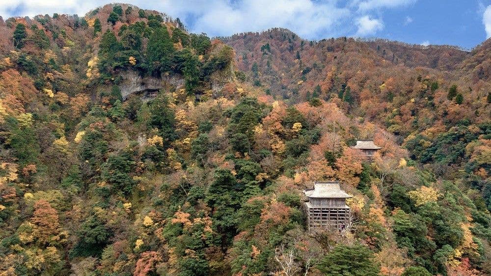 三徳山の紅葉