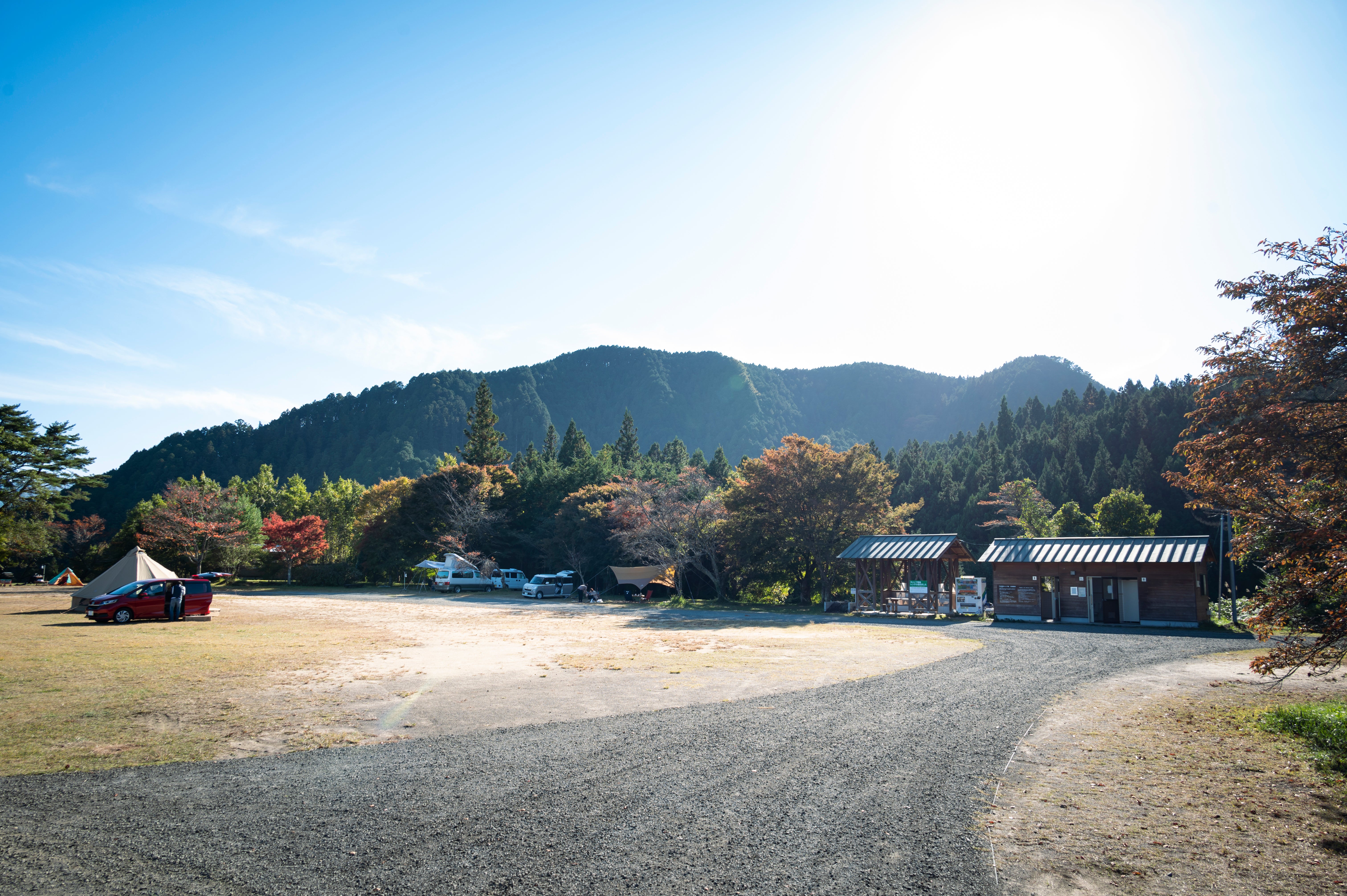 千本高原キャンプ場のサイト風景