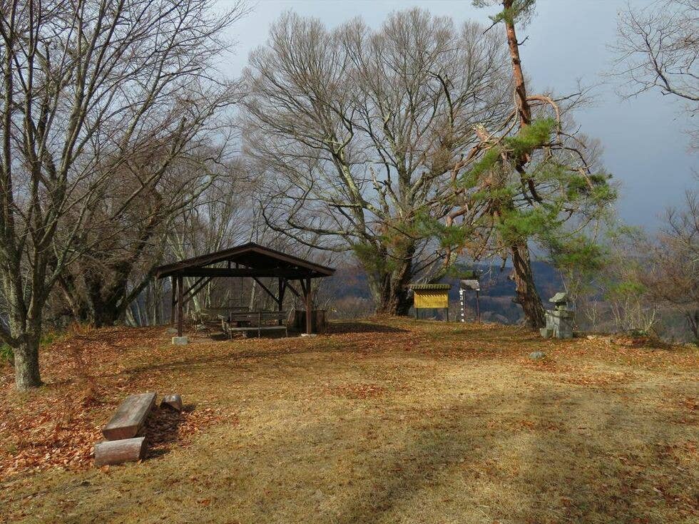 山頂の山城跡